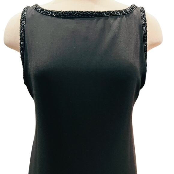 Laundry by Shelli Segal Beaded Sleeveless Low Back Dresss Size 14 NWT - Picture 4 of 8